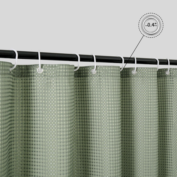 Loft97 BL8XX Waffle Weave Shower Curtain for Bathroom, 120 GSM Weighted Polyester Bath Curtain  (71" W _ 79" H)