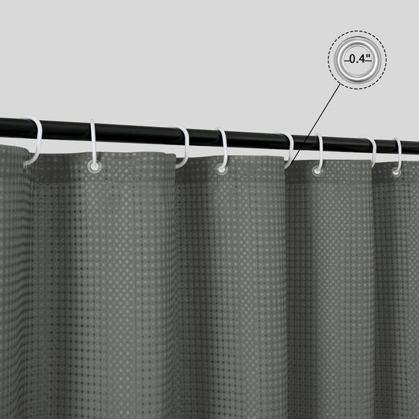 Loft97 BL8XX Waffle Weave Shower Curtain for Bathroom, 120 GSM Weighted Polyester Bath Curtain  (71" W _ 79" H)
