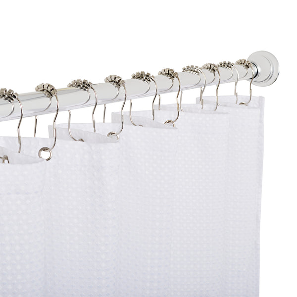 Loft97 BL9XX 3G 71x71inch Clear PEVA Shower Liner - Clear Shower Curtain Liner, PEVA Shower Curtains & Bathroom Curtain Liner, with Stainless Steel Double Shower Hooks