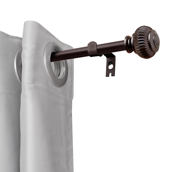 Loft97 D11XX Wall Mounted 3/4 Inch Curtain Rod - Curtain Rods For Windows, Adjustable Drapery Rods, Curtain Rods, Bedroom & Living Room Decorative Curtain Rods, Tapestry Poles