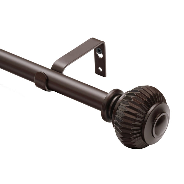 Loft97 D11XX Wall Mounted 3/4 Inch Curtain Rod - Curtain Rods For Windows, Adjustable Drapery Rods, Curtain Rods, Bedroom & Living Room Decorative Curtain Rods, Tapestry Poles