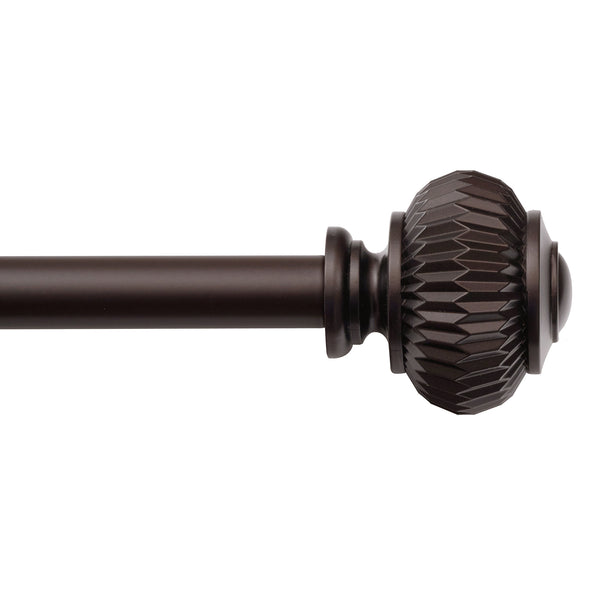 Loft97 D11XX Wall Mounted 3/4 Inch Curtain Rod - Curtain Rods For Windows, Adjustable Drapery Rods, Curtain Rods, Bedroom & Living Room Decorative Curtain Rods, Tapestry Poles