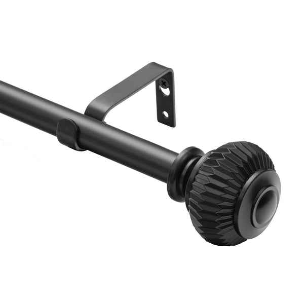 Loft97 D11XX Wall Mounted 3/4 Inch Curtain Rod - Curtain Rods For Windows, Adjustable Drapery Rods, Curtain Rods, Bedroom & Living Room Decorative Curtain Rods, Tapestry Poles