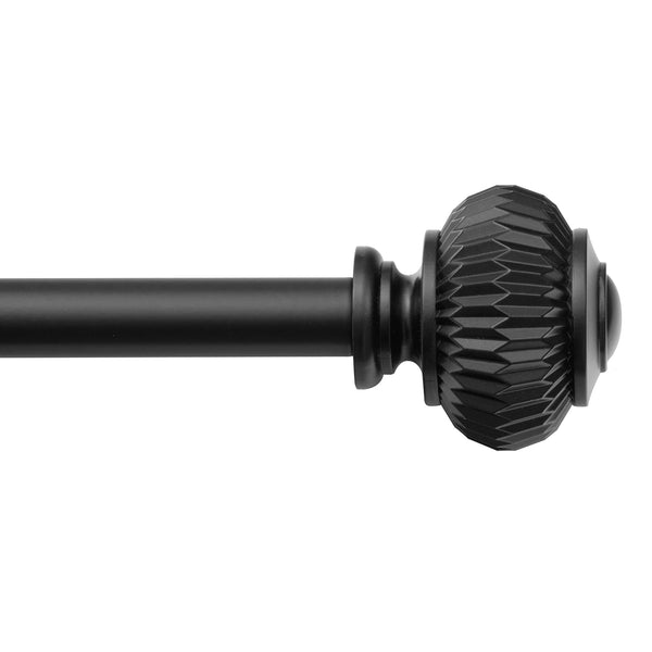 Loft97 D11XX Wall Mounted 3/4 Inch Curtain Rod - Curtain Rods For Windows, Adjustable Drapery Rods, Curtain Rods, Bedroom & Living Room Decorative Curtain Rods, Tapestry Poles