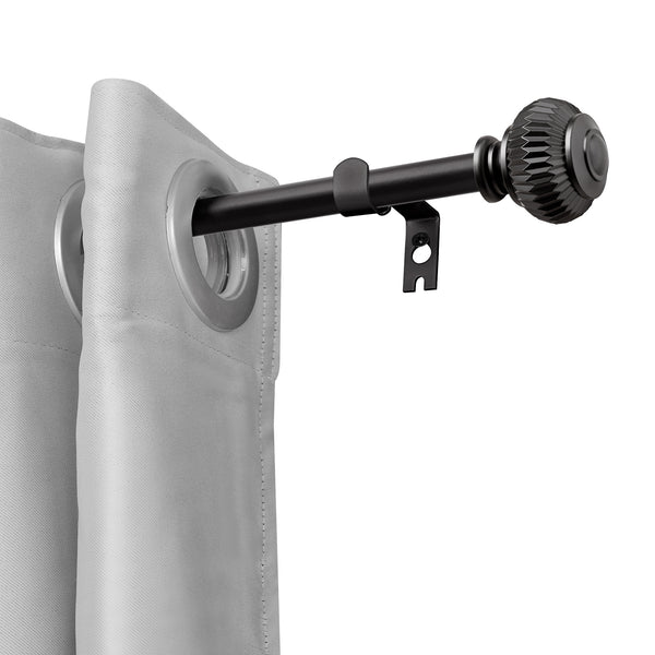 Loft97 D11XX Wall Mounted 3/4 Inch Curtain Rod - Curtain Rods For Windows, Adjustable Drapery Rods, Curtain Rods, Bedroom & Living Room Decorative Curtain Rods, Tapestry Poles