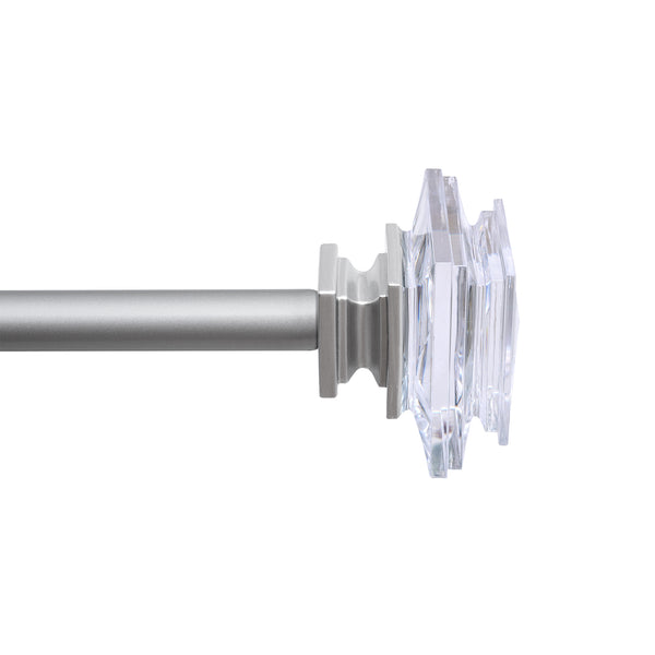 LOFT97 D132/4/8XX Wall Mounted 3/4 Inch Curtain Rod - Curtain Rods Adjustable Drapery Rods, Bedroom & Living Room Decorative Curtain Rods, Tapestry Poles