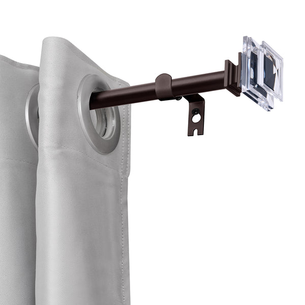 LOFT97 D132/4/8XX Wall Mounted 3/4 Inch Curtain Rod - Curtain Rods Adjustable Drapery Rods, Bedroom & Living Room Decorative Curtain Rods, Tapestry Poles