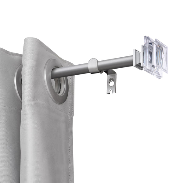 LOFT97 D132/4/8XX Wall Mounted 3/4 Inch Curtain Rod - Curtain Rods Adjustable Drapery Rods, Bedroom & Living Room Decorative Curtain Rods, Tapestry Poles