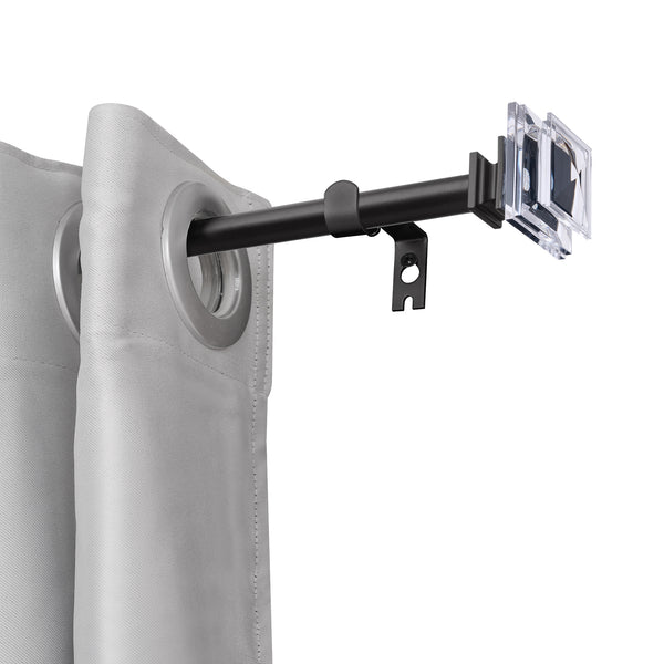 LOFT97 D132/4/8XX Wall Mounted 3/4 Inch Curtain Rod - Curtain Rods Adjustable Drapery Rods, Bedroom & Living Room Decorative Curtain Rods, Tapestry Poles