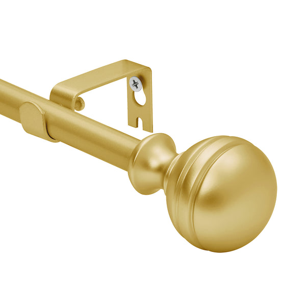 LOFT97 D142/4/8XX Wall Mounted 5/8 Inch Curtain Rod - Curtain Rods Adjustable Drapery Rods, Bedroom & Living Room Decorative Curtain Rods, Tapestry Poles