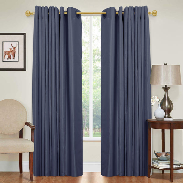 LOFT97 D142/4/8XX Wall Mounted 5/8 Inch Curtain Rod - Curtain Rods Adjustable Drapery Rods, Bedroom & Living Room Decorative Curtain Rods, Tapestry Poles