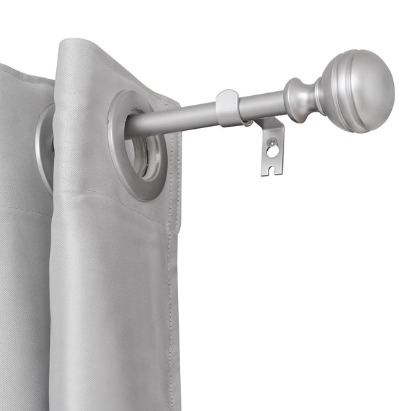 LOFT97 D142/4/8XX Wall Mounted 5/8 Inch Curtain Rod - Curtain Rods Adjustable Drapery Rods, Bedroom & Living Room Decorative Curtain Rods, Tapestry Poles