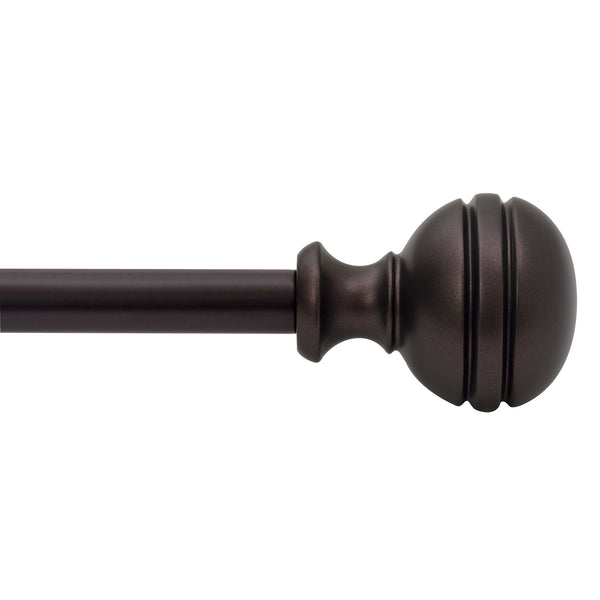 LOFT97 D142/4/8XX Wall Mounted 5/8 Inch Curtain Rod - Curtain Rods Adjustable Drapery Rods, Bedroom & Living Room Decorative Curtain Rods, Tapestry Poles