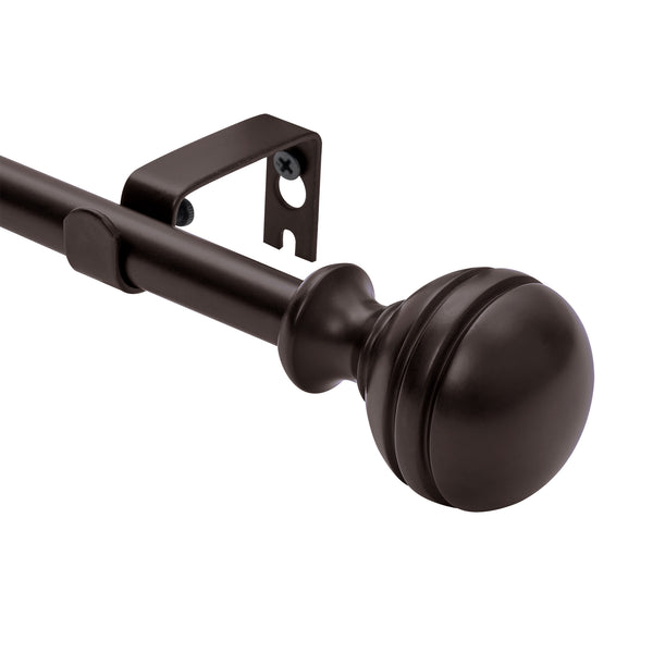 LOFT97 D142/4/8XX Wall Mounted 5/8 Inch Curtain Rod - Curtain Rods Adjustable Drapery Rods, Bedroom & Living Room Decorative Curtain Rods, Tapestry Poles