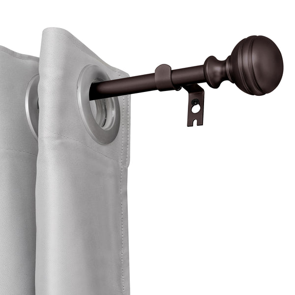 LOFT97 D142/4/8XX Wall Mounted 5/8 Inch Curtain Rod - Curtain Rods Adjustable Drapery Rods, Bedroom & Living Room Decorative Curtain Rods, Tapestry Poles