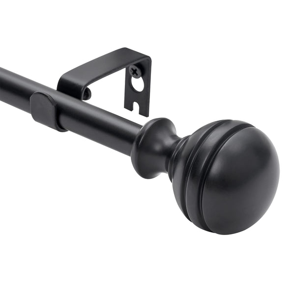 LOFT97 D142/4/8XX Wall Mounted 5/8 Inch Curtain Rod - Curtain Rods Adjustable Drapery Rods, Bedroom & Living Room Decorative Curtain Rods, Tapestry Poles