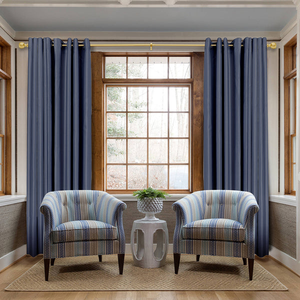 LOFT97 D142/4/8XX Wall Mounted 5/8 Inch Curtain Rod - Curtain Rods Adjustable Drapery Rods, Bedroom & Living Room Decorative Curtain Rods, Tapestry Poles