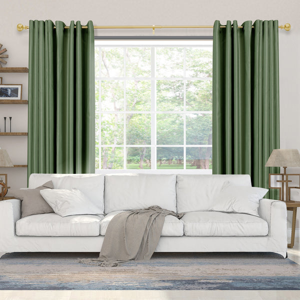 LOFT97 D142/4/8XX Wall Mounted 5/8 Inch Curtain Rod - Curtain Rods Adjustable Drapery Rods, Bedroom & Living Room Decorative Curtain Rods, Tapestry Poles