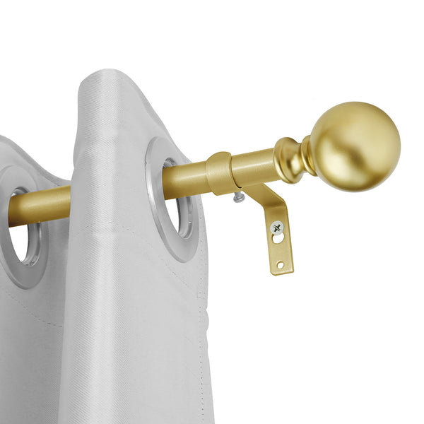 Loft97 D32XX Wall Mounted 3/4 Inch Curtain Rod - Curtain Rods For Windows, Adjustable Drapery Rods, Curtain Rods, Bedroom & Living Room Decorative Curtain Rods, Tapestry Poles