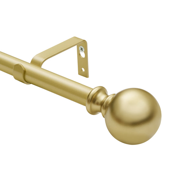 Loft97 D38XX Wall Mounted 3/4 Inch Curtain Rod - Curtain Rods For Windows 86 to 120 Inch, Adjustable Drapery Rods, Curtain Rods, Bedroom & Living Room Decorative Curtain Rods, Tapestry Poles 86"-120"