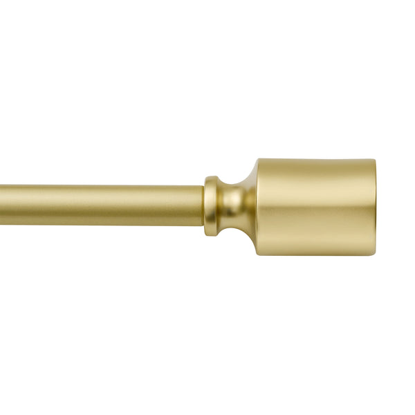 Loft97 D78Z/D78GD Wall Mounted 3/4 Inch Curtain Rod - Curtain Rods For Windows 86 to 120 Inch, Adjustable Drapery Rods, Curtain Rods, Bedroom & Living Room Decorative Curtain Rods, Tapestry Poles, Black & Gold