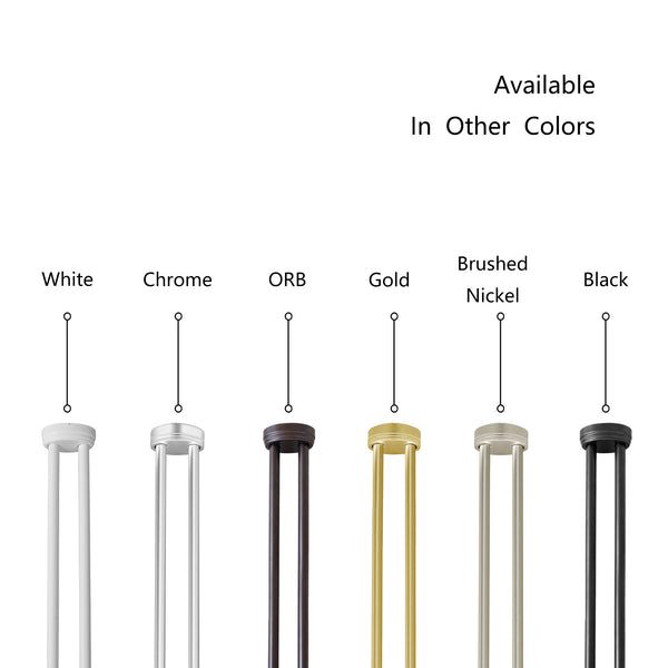 Loft97 DLR1XX Rustproof Wall Mounted Aluminum Double L Shaped Shower Curtain Rod 72" L x 31.7" W,  with 24 Shower Liner Hooks for interior rod included  & Ceiling Support , Wall Mounted