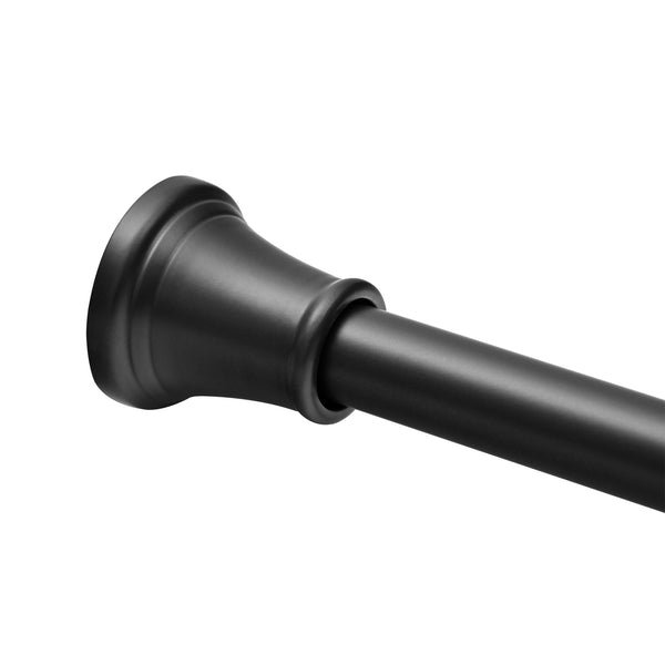 Loft97 F72BK/BN/GD Adjustable 72-Inch Shower Curtain Tension Rod - Rust-Proof Aluminum with Rubber End Cap, No Drill Installation - Extendable, Ideal for Bathroom, Retractable, Wall-to-Wall - Easy to Hang