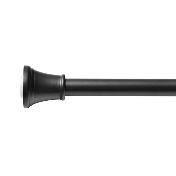 Loft97 F72BK/BN/GD Adjustable 72-Inch Shower Curtain Tension Rod - Rust-Proof Aluminum with Rubber End Cap, No Drill Installation - Extendable, Ideal for Bathroom, Retractable, Wall-to-Wall - Easy to Hang