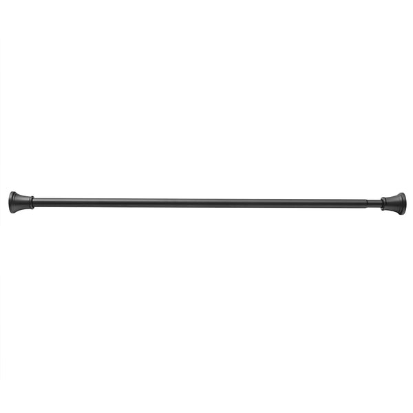 Loft97 F72BK/BN/GD Adjustable 72-Inch Shower Curtain Tension Rod - Rust-Proof Aluminum with Rubber End Cap, No Drill Installation - Extendable, Ideal for Bathroom, Retractable, Wall-to-Wall - Easy to Hang