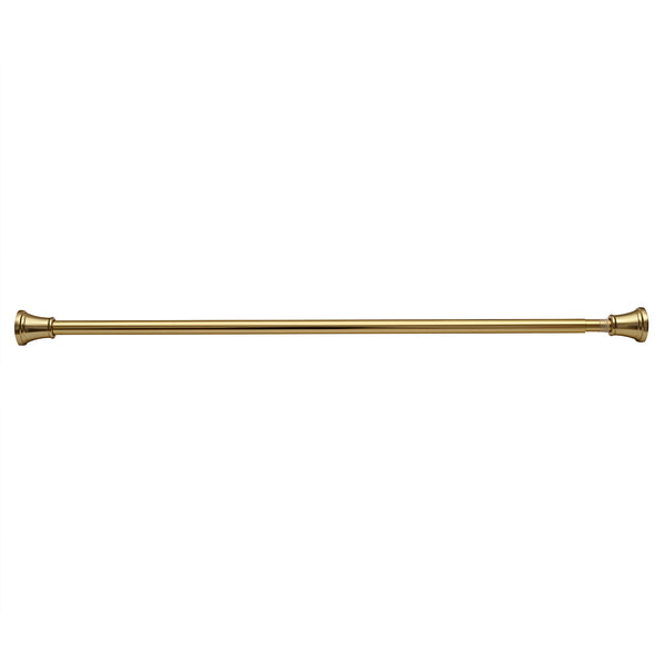 Loft97 F72BK/BN/GD Adjustable 72-Inch Shower Curtain Tension Rod - Rust-Proof Aluminum with Rubber End Cap, No Drill Installation - Extendable, Ideal for Bathroom, Retractable, Wall-to-Wall - Easy to Hang