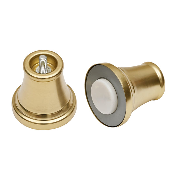 Loft97 F72BK/BN/GD Adjustable 72-Inch Shower Curtain Tension Rod - Rust-Proof Aluminum with Rubber End Cap, No Drill Installation - Extendable, Ideal for Bathroom, Retractable, Wall-to-Wall - Easy to Hang
