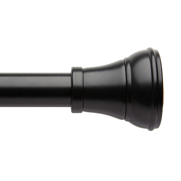 Loft97 FH72XX Adjustable 72-Inch Shower Curtain Tension Rod - Rust-Proof Aluminum with Rubber End Cap, No Drill Installation - Extendable, Ideal for Bathroom, Retractable, Wall-to-Wall - Easy to Hang, Included PEVA Shower liner and shower hooks