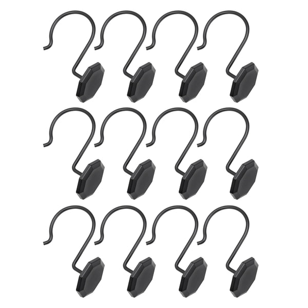 Loft97 HK27XX Shower Rings, Shower Curtain Rings for Bathroom,  Rustproof Zinc Shower Curtain Hooks Rings, Set of 12, Chrome/Oil Rubbed Bronze/Brushed Nickel/Matte Black/Gold