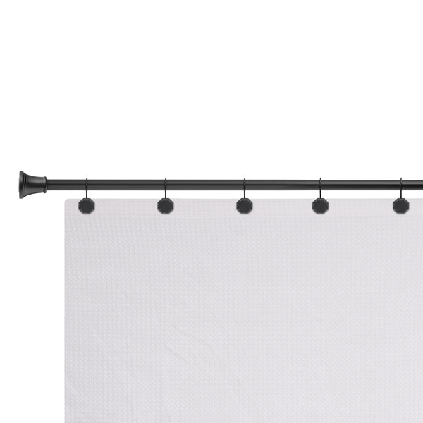 Loft97 HK27XX Shower Rings, Shower Curtain Rings for Bathroom,  Rustproof Zinc Shower Curtain Hooks Rings, Set of 12, Chrome/Oil Rubbed Bronze/Brushed Nickel/Matte Black/Gold