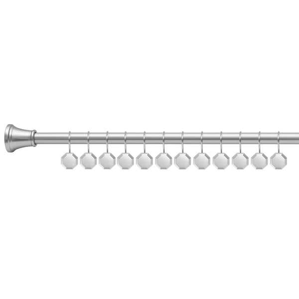 Loft97 HK27XX Shower Rings, Shower Curtain Rings for Bathroom,  Rustproof Zinc Shower Curtain Hooks Rings, Set of 12, Chrome/Oil Rubbed Bronze/Brushed Nickel/Matte Black/Gold