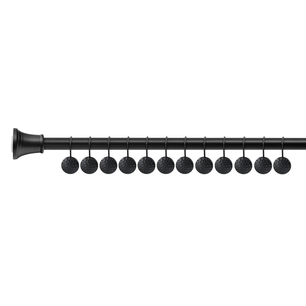 Loft97 HK28XX Shower Rings Hooks, Shower Curtain Rings Hooks for Bathroom, Rust Resistant Shower Curtain Hooks Rings, Set of 12, Chrome/Oil Rubbed Bronze/Brushed Nickel/Matte Black/Gold