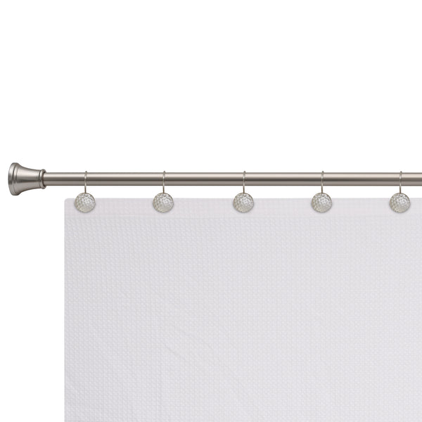 Loft97 HK28XX Shower Rings Hooks, Shower Curtain Rings Hooks for Bathroom, Rust Resistant Shower Curtain Hooks Rings, Set of 12, Chrome/Oil Rubbed Bronze/Brushed Nickel/Matte Black/Gold