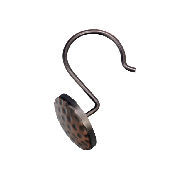 Loft97 HK28XX Shower Rings Hooks, Shower Curtain Rings Hooks for Bathroom, Rust Resistant Shower Curtain Hooks Rings, Set of 12, Chrome/Oil Rubbed Bronze/Brushed Nickel/Matte Black/Gold