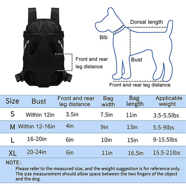 Loft97 Pet Carrier Backpack, Legs Out Pet Traveling Backpack, Easy-Fit, Adjustable Front Cat Dog Carrier Backpack, Small Medium Dogs Cats Puppies Chest Carrier for Hiking Camping Outdoor, Black
