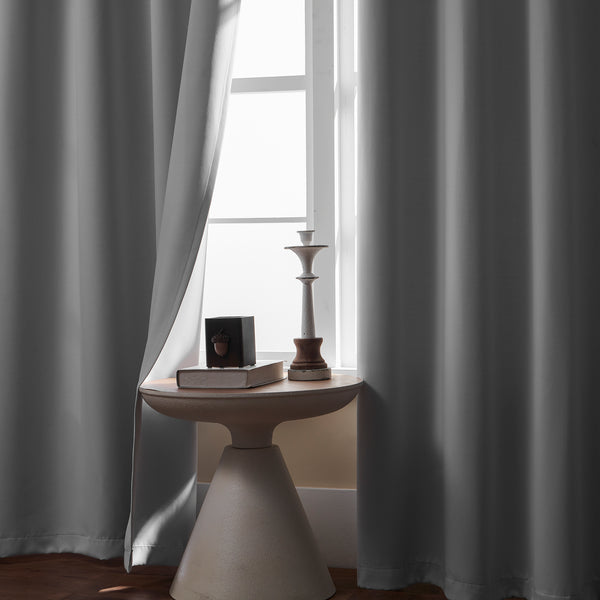 Loft97 WC1XX Solid Blackout Window Curtains for Bedrooms and Living Rooms, Polyester Curtains, 2 Panels Set 52" W _ 96" L