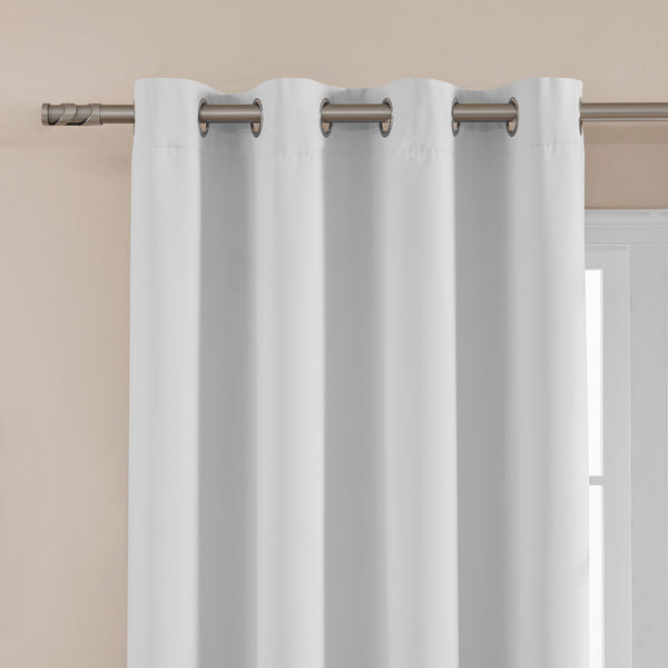 Loft97 WC1XX Solid Blackout Window Curtains for Bedrooms and Living Rooms, Polyester Curtains, 2 Panels Set 52" W _ 96" L