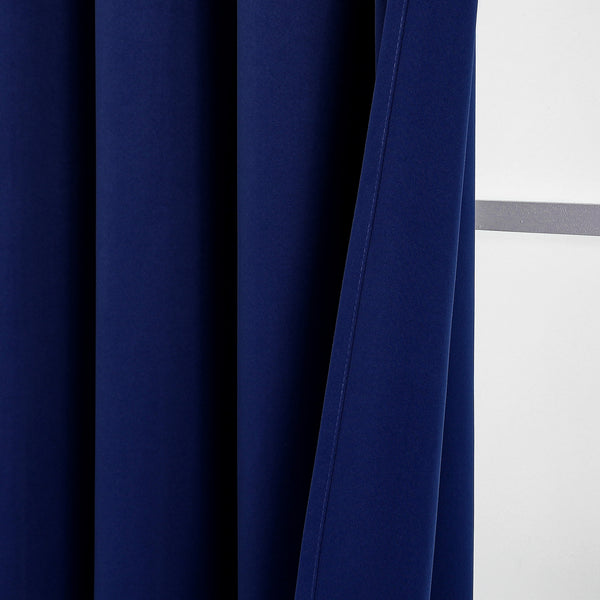 Loft97 WC1XX Solid Blackout Window Curtains for Bedrooms and Living Rooms, Polyester Curtains, 2 Panels Set 52" W _ 96" L