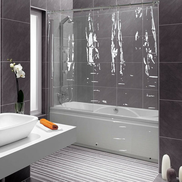 Loft97 3G Clear PEVA Shower Curtain Liner with Magnets,72"