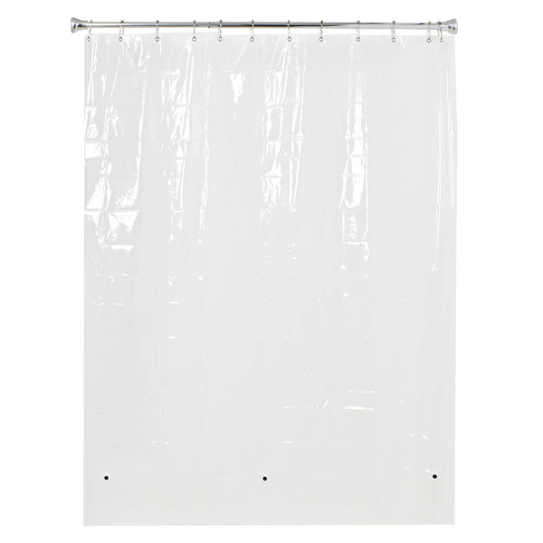 Loft97 BL5KK 4.8G Clear PEVA Shower Liner - Clear Shower Curtain Liner, Transparent Shower Curtain, PEVA Shower Curtains & Bathroom Curtain Liner, Plastic Shower Liner (72"x72")