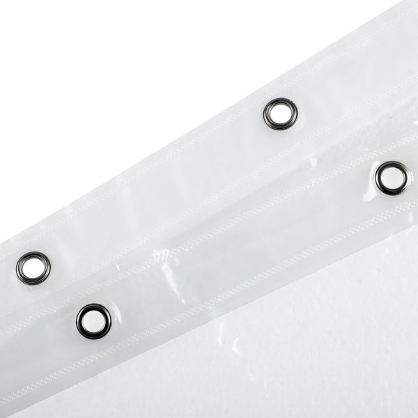 Loft97 BL5KK 4.8G Clear PEVA Shower Liner - Clear Shower Curtain Liner, Transparent Shower Curtain, PEVA Shower Curtains & Bathroom Curtain Liner, Plastic Shower Liner (72"x72")