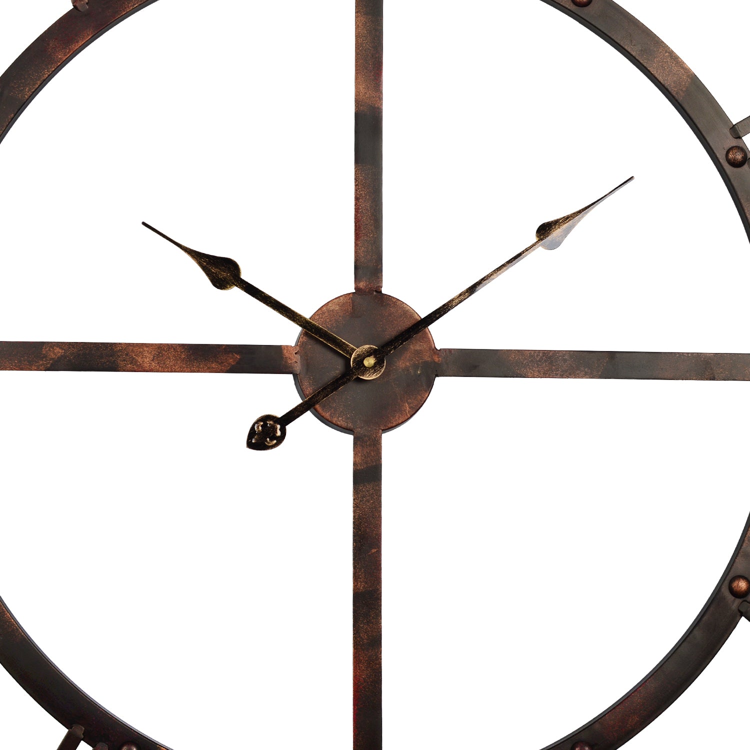 Loft97 CL0025PABK012 Oversize Rivet Roman Industrial Wall Clock, 45