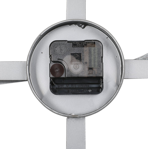 Loft97 CL25GY Rivet Roman Industrial Oversize Wall Clock, Gray, 45"