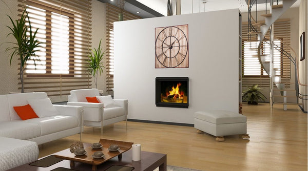 Loft97 Oversized Roman Square Wall Clock, 47" Diameter, Wood Finish