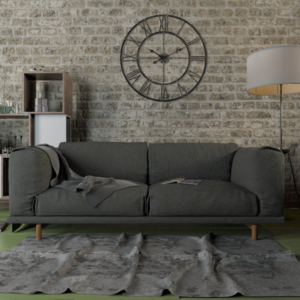 Loft97 CL42XX Oversized Roman Round Wall Clock, 27"