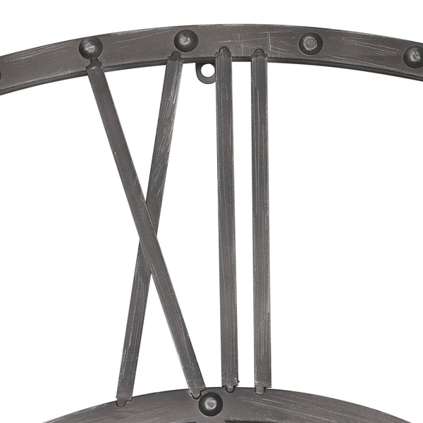 Loft97 CL43XX Rivet Roman Industrial Oversize Wall Clock, 43.5"
